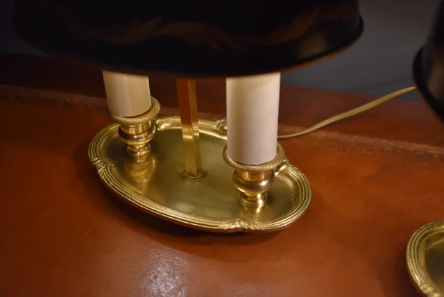 Paire de petites lampes bouillotte — Très bon état