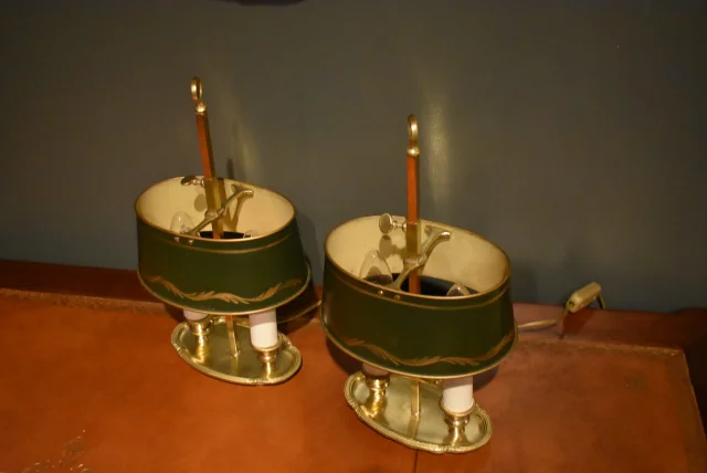 Paire de petites lampes bouillotte — Très bon état