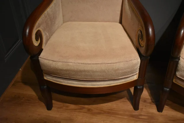 Paire de bergères d'époque Restauration — Bon état