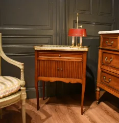 Louis XV style mahogany bedside table