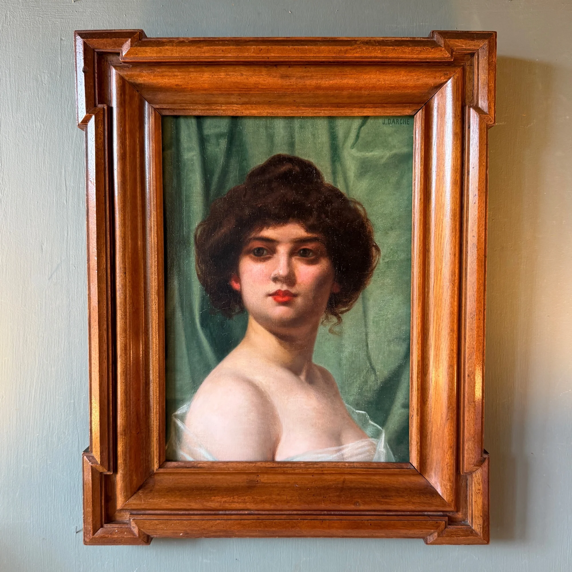 Belle-Époque-Damenporträt von Joseph Darche, circa 1900