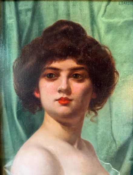 Portrait de dame belle époque, de Joseph Darche vers 1900 — Très bon état