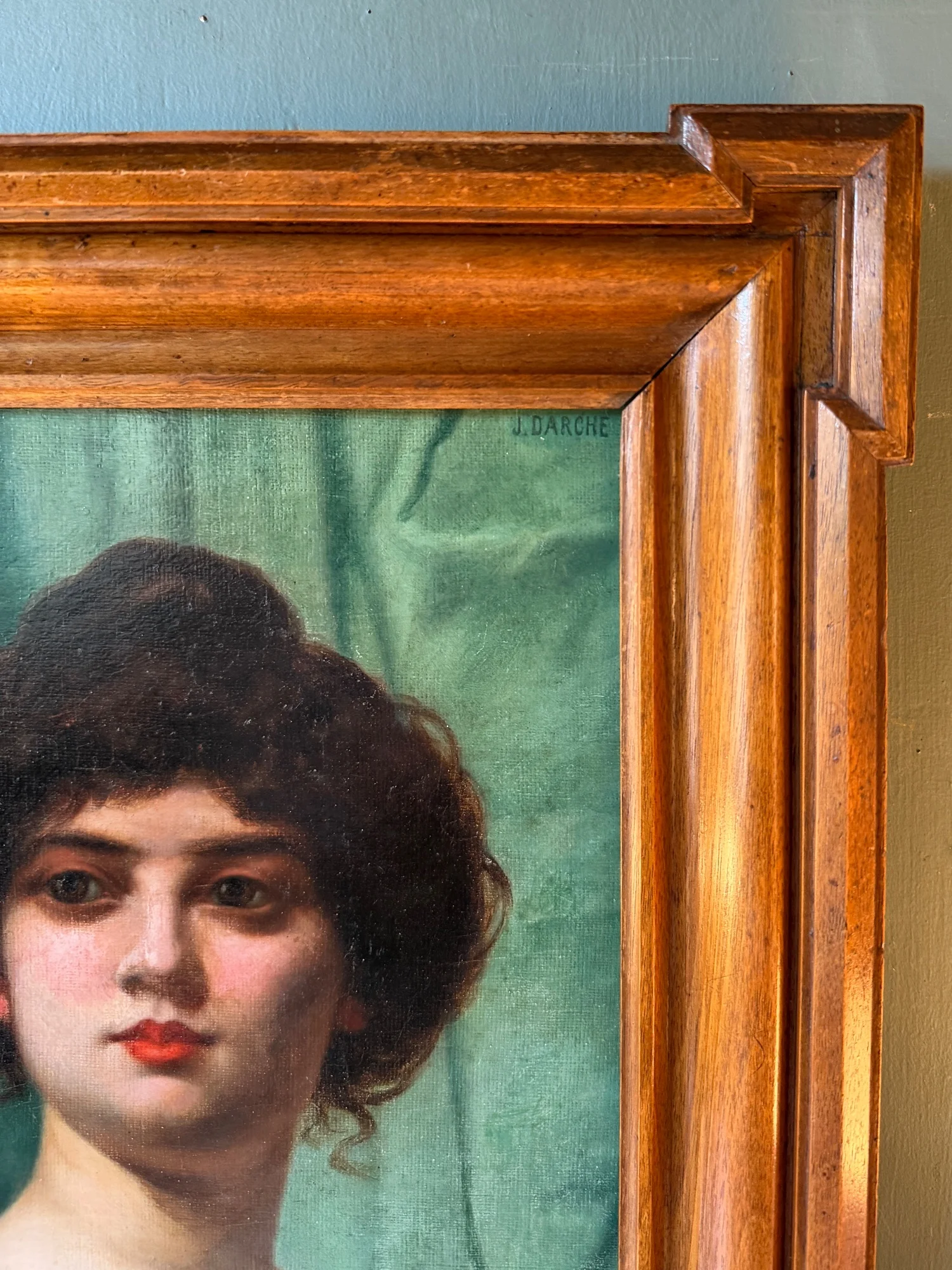 Belle-Époque-Damenporträt von Joseph Darche, circa 1900 — Sehr guter Zustand