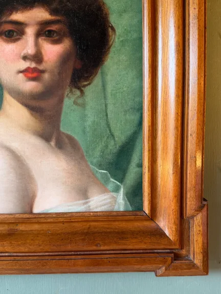 Portrait de dame belle époque, de Joseph Darche vers 1900 — Très bon état