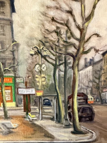 Улицы Лиона, пейзаж Н. Сафронова — Очень хорошее состояние