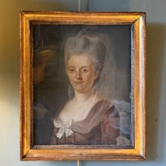 Portrait de dame, pastel XVIIIème