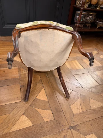 Chaise tapissée en palissandre — Bon état