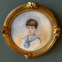 Миниатюра, портрет мальчика, датированный 1919 годом
