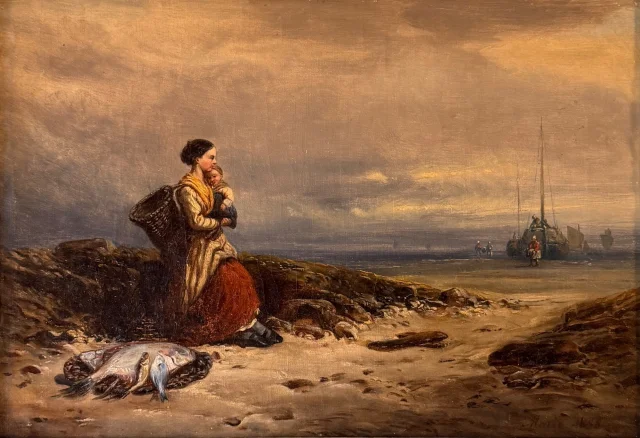 Return from Fishing, after Friedrich Fritz Hildebrandt — Very good condition