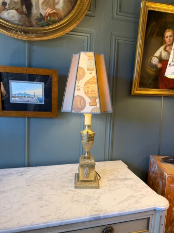 Cassolette-Lampe aus Bronze, Höhe 58,5 cm — Sehr guter Zustand