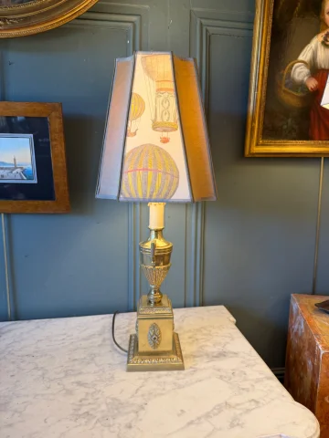 Cassolette-Lampe aus Bronze, Höhe 58,5 cm — Sehr guter Zustand