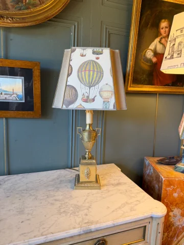 Cassolette-Lampe aus Bronze, Höhe 58,5 cm — Sehr guter Zustand
