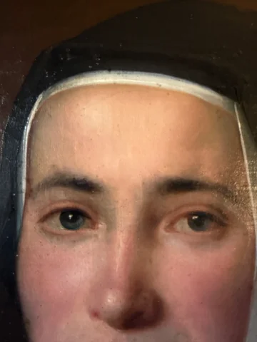 Portret van een jonge non, 19e eeuw — Zeer goede staat