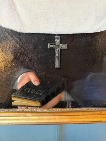 Portret van een jonge non, 19e eeuw — Zeer goede staat