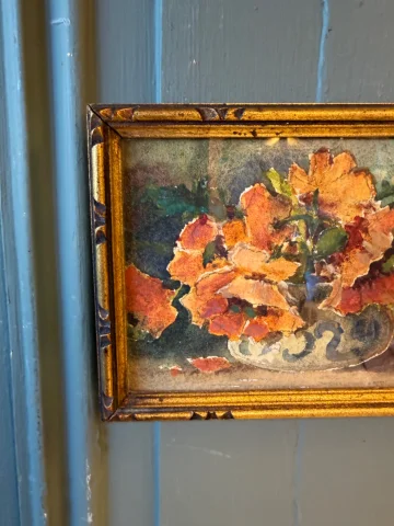 Small floral watercolour — Very good condition