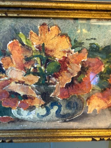 Small floral watercolour — Very good condition