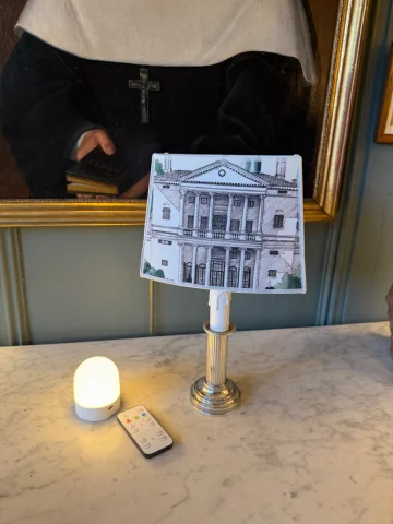Kabellose Tischlampe, Höhe 34 cm — Sehr guter Zustand