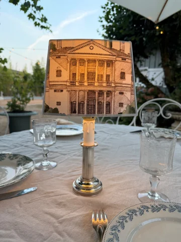 Kabellose Tischlampe, Höhe 34 cm — Sehr guter Zustand