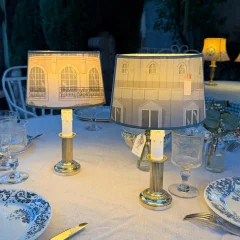 Paar draadloze lampen, hoogte 32 cm