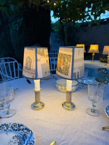 Paar kabellose Lampen, Höhe 32 cm — Sehr guter Zustand
