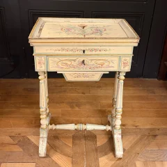 Nähkästchen Napoléon III aus lackiertem Holz