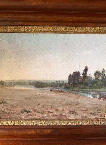 Étang en Dombes van Auguste Chaix — Zeer goede staat