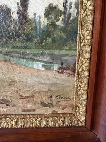 Étang en Dombes van Auguste Chaix — Zeer goede staat