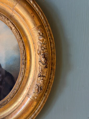 Мужской портрет, большая миниатюра, около 1840 года — Очень хорошее состояние