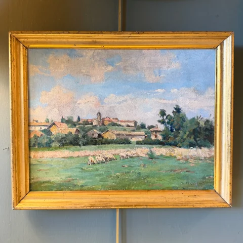 Country Landscape by Gaston Ploquin — Very good condition