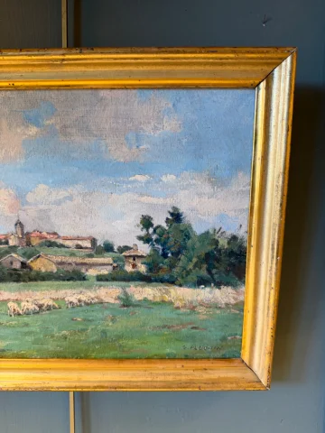 Country Landscape by Gaston Ploquin — Very good condition