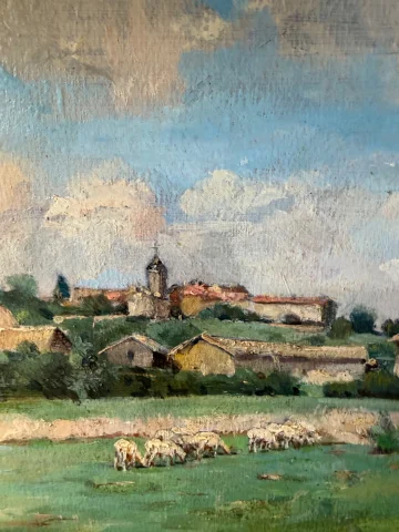 Country Landscape by Gaston Ploquin — Very good condition
