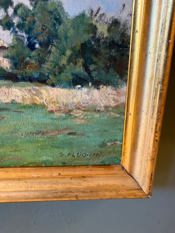 Country Landscape by Gaston Ploquin — Very good condition