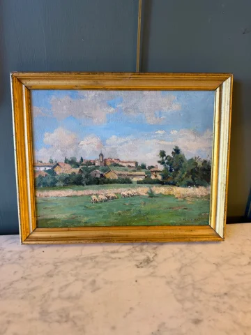 Country Landscape by Gaston Ploquin — Very good condition