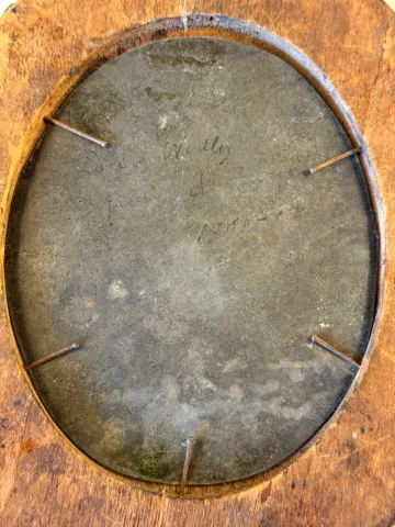 小型男性肖像画、19世紀、20.5 cm x 17 cm