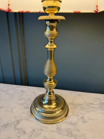 Paire de lampes en bronze XIXème, Hauteur 44 cm — Très bon état