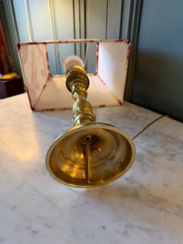 Paire de lampes en bronze XIXème, Hauteur 44 cm — Très bon état