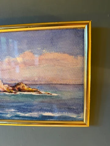Seaside scene, early 20th century watercolour no. 1 — Very good condition
