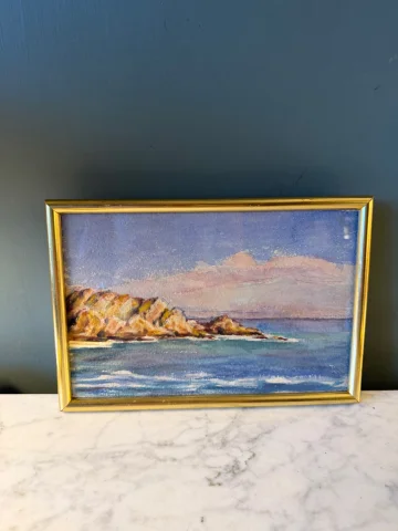 Seaside scene, early 20th century watercolour no. 1 — Very good condition