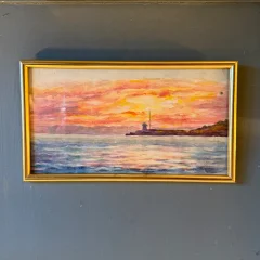 Marina, acuarela de principios del siglo XX n.º 2