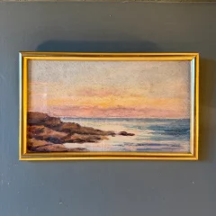 Bord de mer, aquarelle début XXème n°4