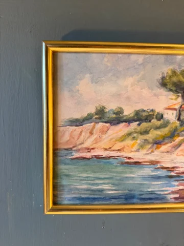 Seaside Scene, Early 20th Century Watercolour No. 6 — Very good condition
