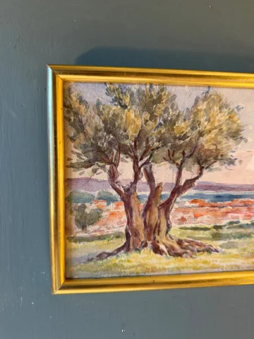 Zeegezicht, aquarel begin 20e eeuw nr. 8 — Zeer goede staat