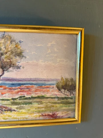 Zeegezicht, aquarel begin 20e eeuw nr. 8 — Zeer goede staat