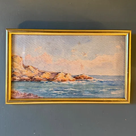 Seaside, early 20th century watercolour no. 10 — Very good condition
