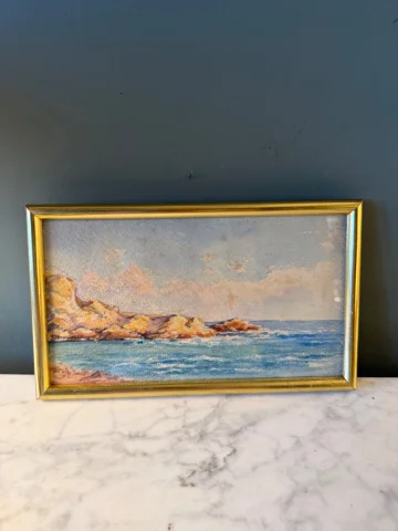 Seaside, early 20th century watercolour no. 10 — Very good condition