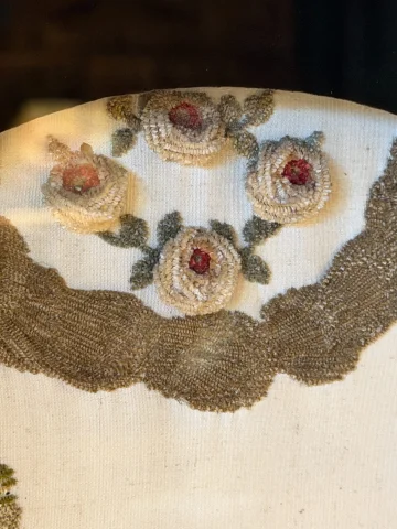19世紀 キリストの茨の冠 刺繍 — 非常に良好