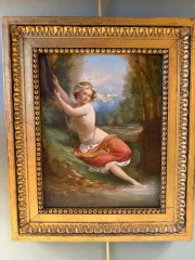 Jonge nimf aan het water