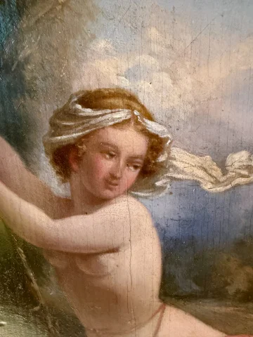Jeune nymphe au bord de l'eau — Très bon état