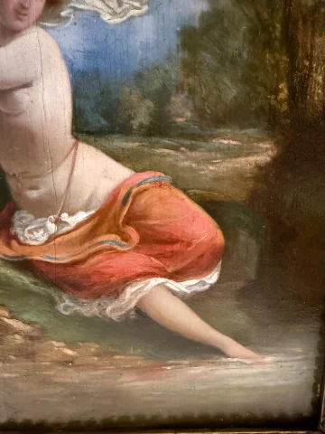 Jeune nymphe au bord de l'eau — Très bon état