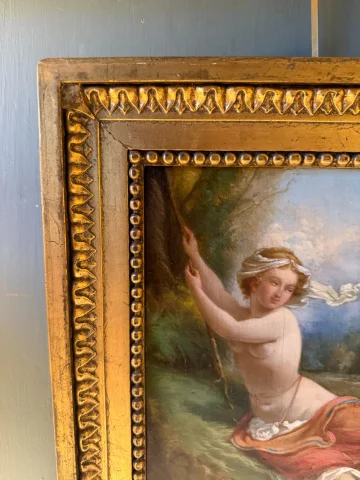 Jeune nymphe au bord de l'eau — Très bon état